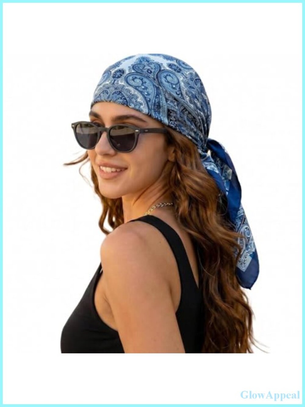 Satin Head Scarf Hair Wrap Neck Scarf for Women Bandana